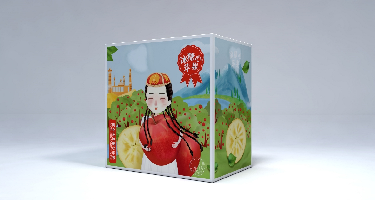 蘋果紙箱定制-水果包裝箱制作